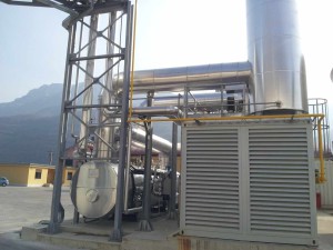 The cogeneration plant for the Cartiera Cooperativa Rivalta paper mill.