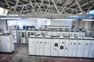Switchboards at the Sadas S.r.l. plant in Marlia (Lucca).